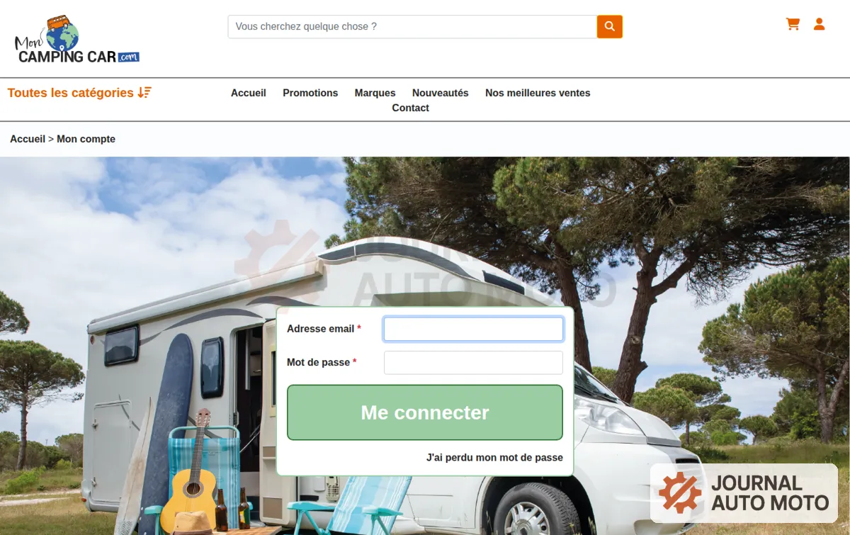 Capture : Mon compte